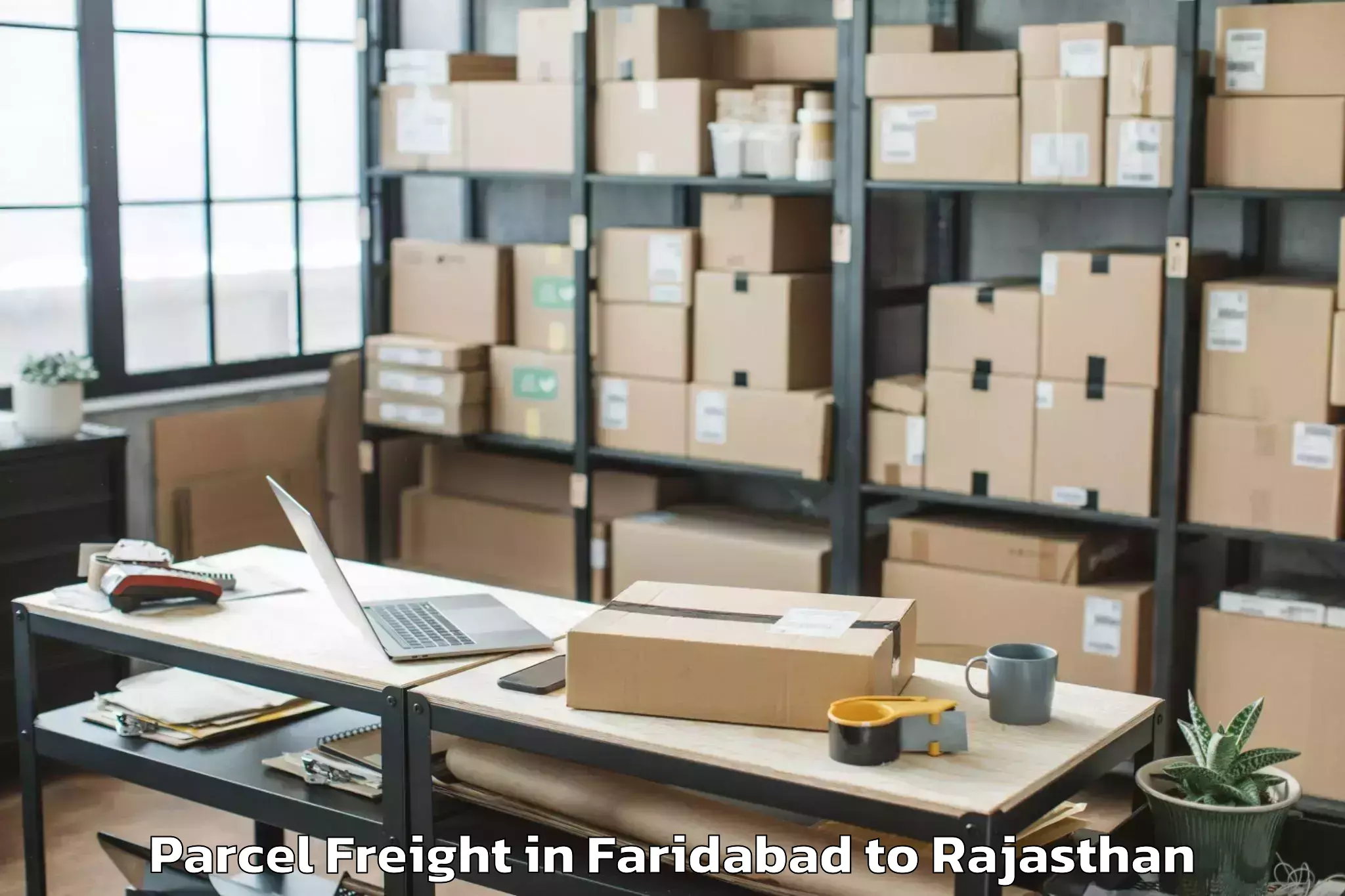 Hassle-Free Faridabad to University Of Rajasthan Jaipur Parcel Freight